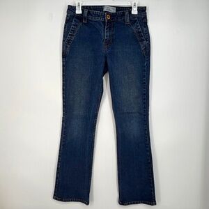 Levi Strauss Signature Womens Size 4 Jeans Low Rise Boot Cut Medium Blue Vintage